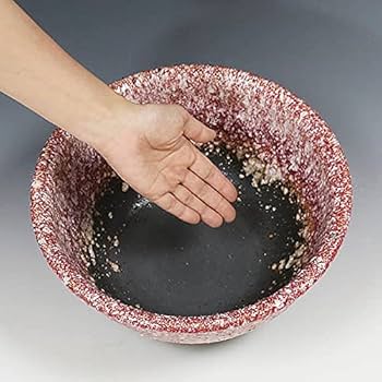 Amazon.co.jp: 信楽焼 睡蓮鉢【10号紅窯変水鉢 su-0258